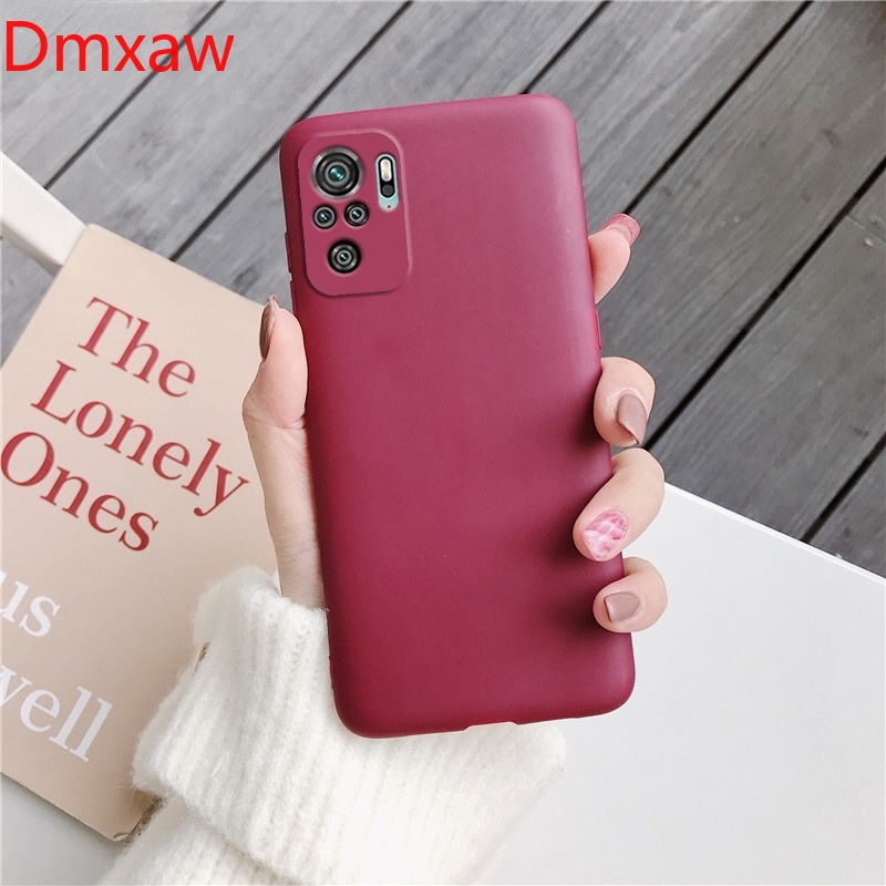 Ốp Điện Thoại Tpu Dẻo Màu Sắc Ngọt Ngào Kèm Khung Bảo Vệ Camera Cho Xiaomi Redmi Note 10 Note10 Pro 4g 5g