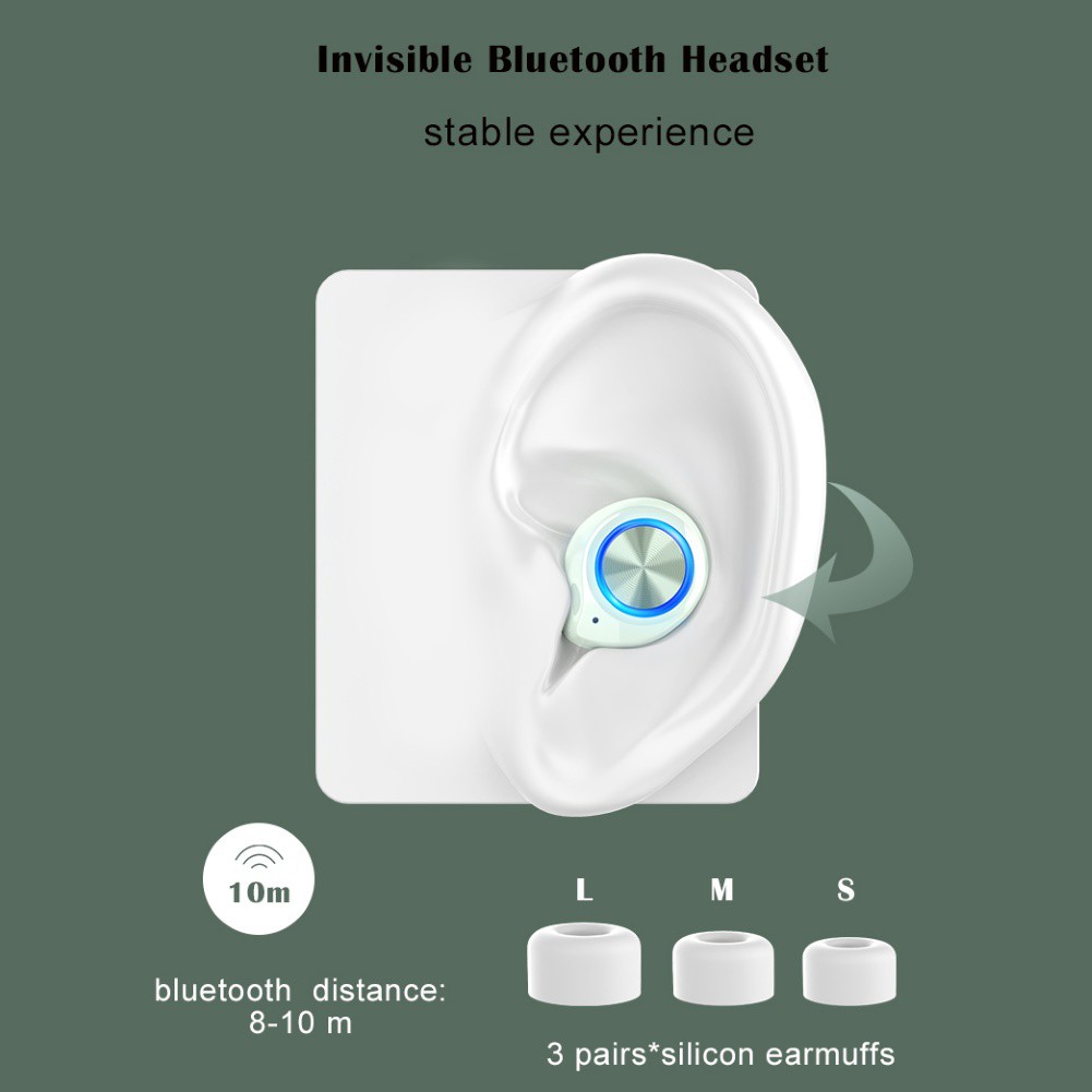 Tai Nghe Bluetooth 5.0 Không Dây Hel + Tw70 Hình Giọt Nước