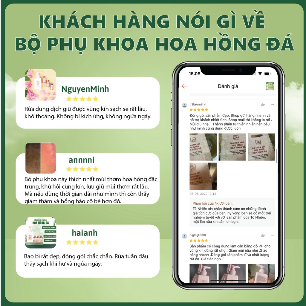 Dung dịch vệ sinh phụ nữ hồng mịn se khít Tô Nhiên giảm khí hư, ngứa an toàn cho cả mẹ bầu & sau sinh 130ml