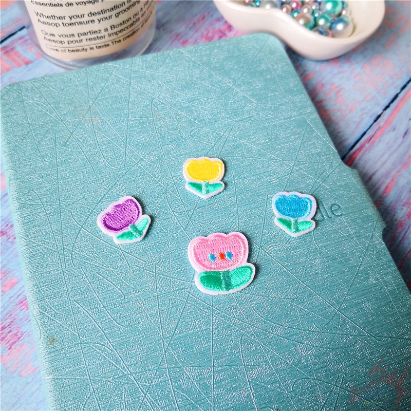 ☸ Spring Tulip：Forever Love - Mini Flower Patch ☸ 1Pc/4Pcs DIY Sew on Iron on Badges Patches