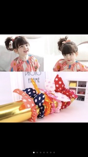 Buộc tóc nơ dễ thương