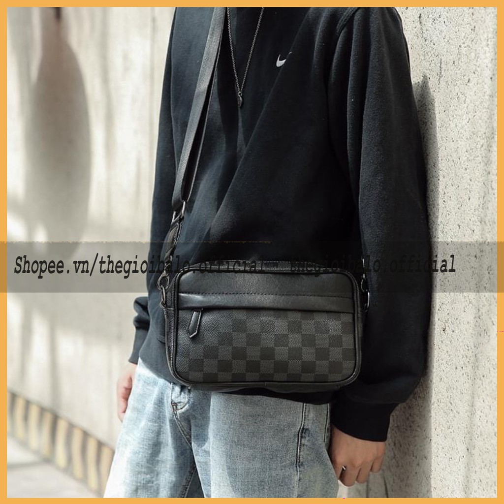 Túi Đeo Chéo Nam Da PU ❌Hàng Cao Cấp ❌ TÚI BAO TỬ NAM CARO NHỎ ❌FREESHIP | BigBuy360 - bigbuy360.vn
