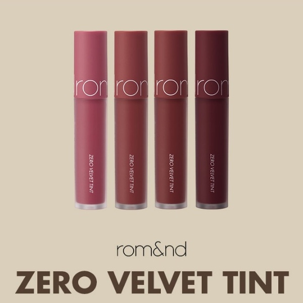 Combo Son Tint Romand Juicy Lasting Tint Ripe Fruit 5.5g + Son kem Romand Zero Velvet Tint 5.5g