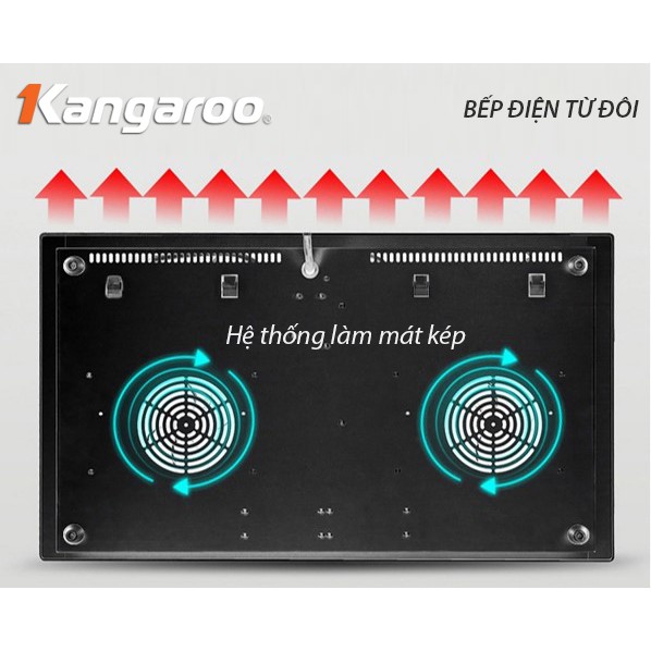 Bếp điện từ đôi Kangaroo KG438i