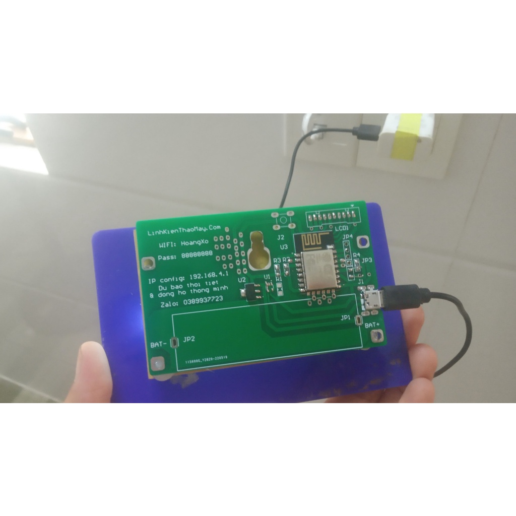 Đồng hồ dự báo thời tiết thông minh bằng wifi