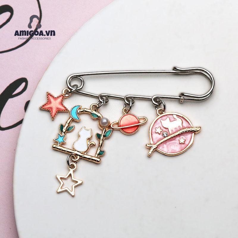 ✨✨ Phụ kiện cài cổ áo kiểu dáng đáng yêu xinh xắn cho nữ