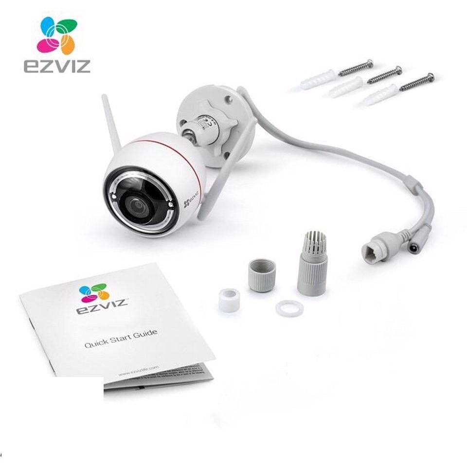 Camera WIFI ngoài trời cố định tích hợp còi hú, màu đêm độ nét cao EZVIZ C3W PRO 4MP