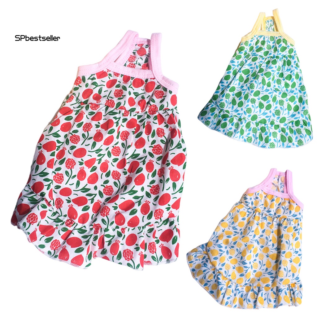 Đầm Không Tay Họa Tiết Hoa Xinh Xắn Cho Thú Cưng