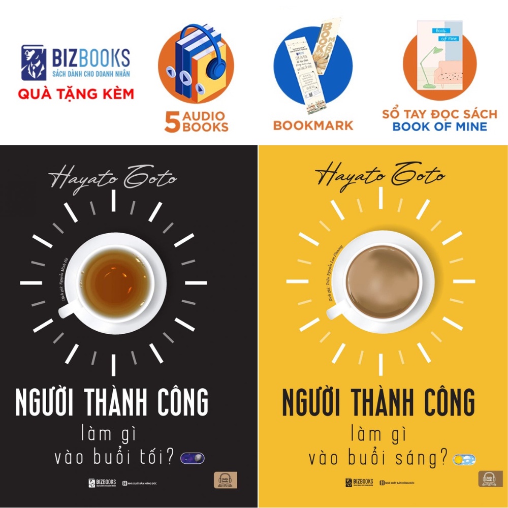 Combo Sách Bizbooks - Người thành công làm gì mỗi ngày - TẶNG kèm SỔ TAY, SÁCH NÓI và Bookmark