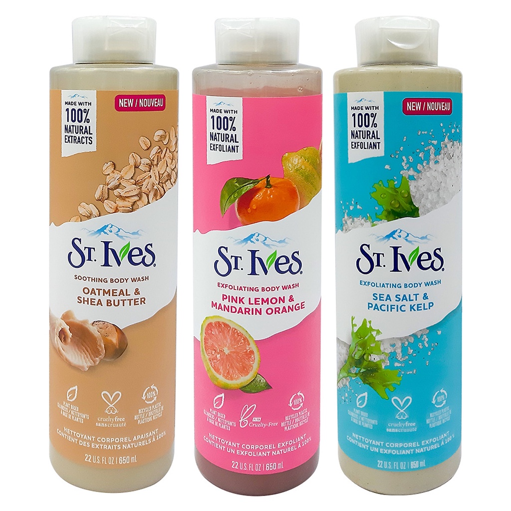 Sữa tắm ST.Ives dưỡng ẩm tẩy tế bào chết và làm chống lão hóa da 650ml