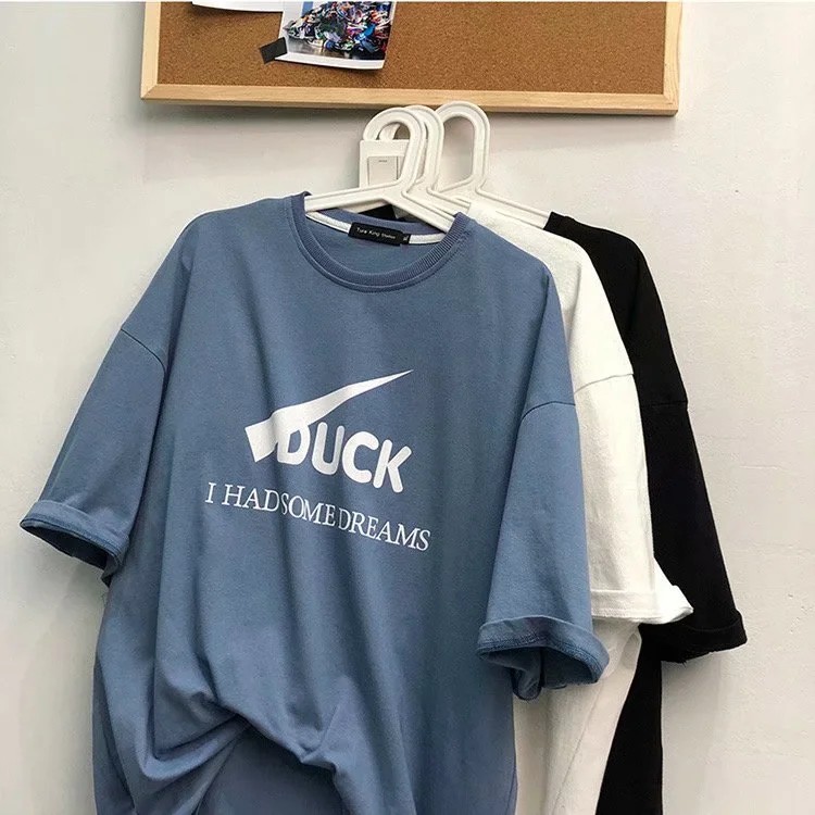 Áo thun tay lỡ dáng rộng trẻ trung thời trang dành cho cả nam và nữ