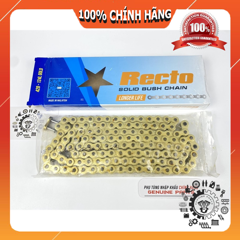 Sên RECTO GOLD 428 Malaysia cho các dòng xe phổ thông