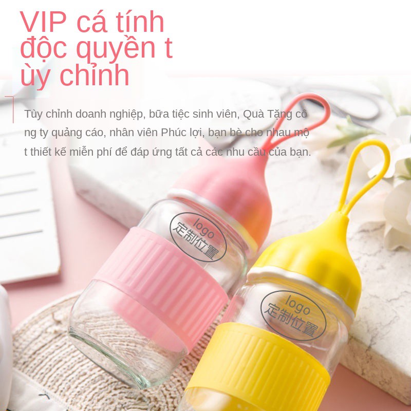 Quảng cáo Cúp Cốc thủy tinh tùy chỉnh Xiao Ai Cup Quà tặng khuyến mại Logo có thể in được nước Bán buôn