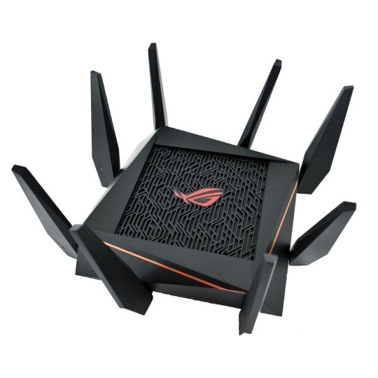 Router Wifi ASUS GT-AC5300 Ba băng tần, Chuẩn AC5300 (Chuyên cho gaming, 4K streaming. Với vi xử lý Quad-core 1.8Ghz)