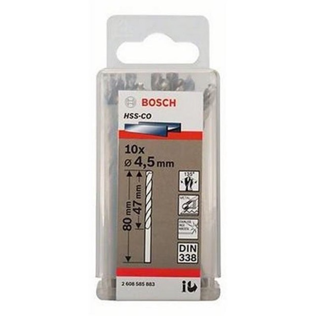 Mũi khoan inox 4.5mm hàng Bosch xịn