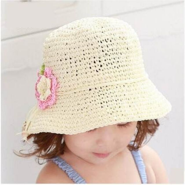 nón sợi cói cho bé (hàng thủ công có đủ màu)