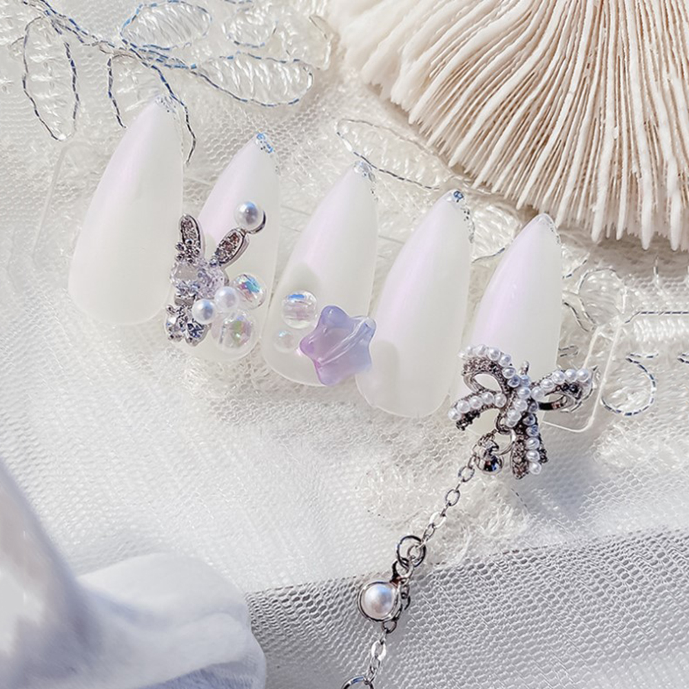 [Hàng mới về] Phụ Kiện Trang Trí Móng Tay 3D Hình Thỏ Đáng Yêu