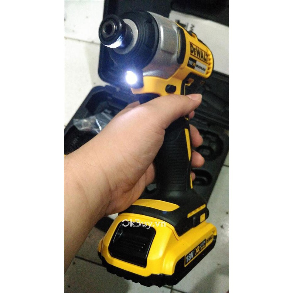 18V/2.0Ah - Máy vặn vít động lực pin Dewalt DCF787D2-B1 (Kèm 2 pin, 1 đế sạc và 1 vali nhựa)