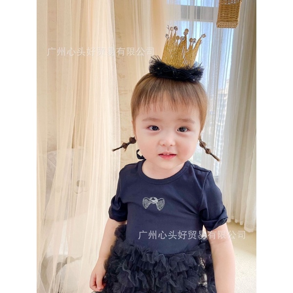 Kẹp tóc sinh nhật vương miện cho bé