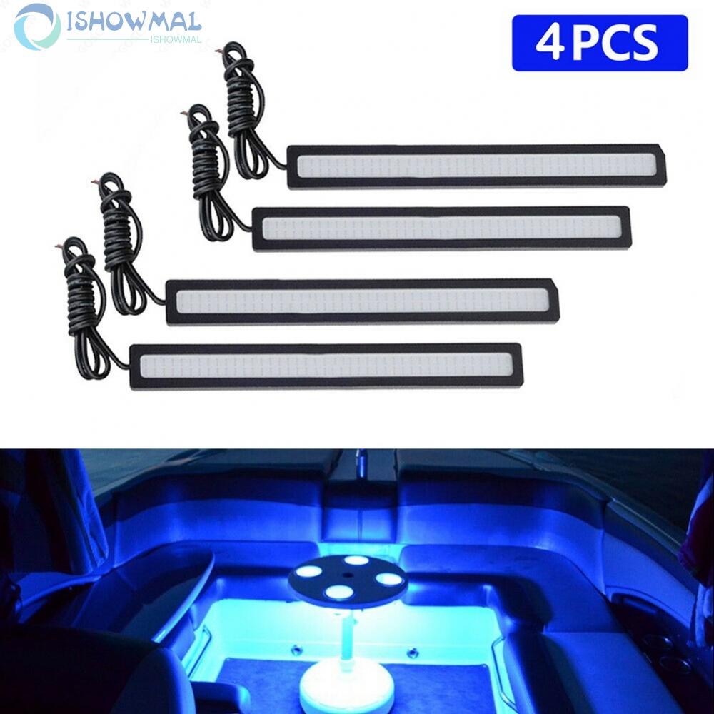 ⚡Hot Sale⚡4 x Marine Grade Large Super Bright 12 volt Blue LED Courtes