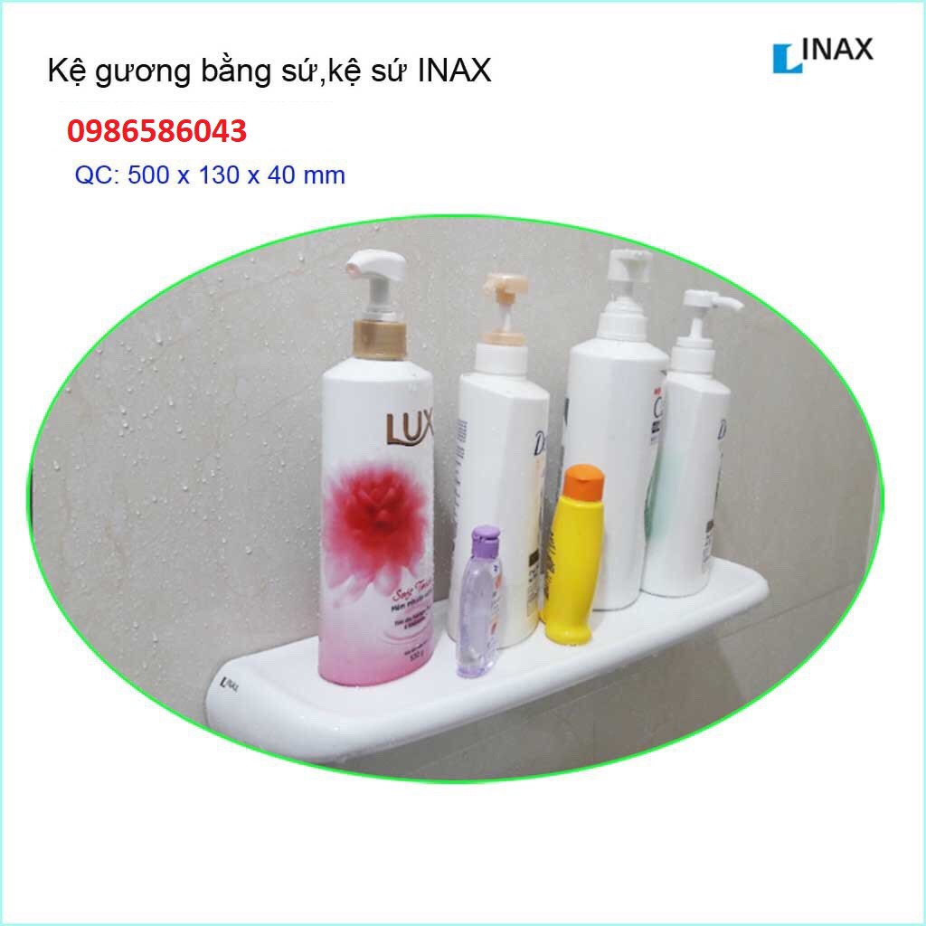 Kệ gương phòng tắm bằng sứ, kệ sứ Inax - shop cam kết sản phẩn chính hãng có vít inox kèm theo | BigBuy360 - bigbuy360.vn