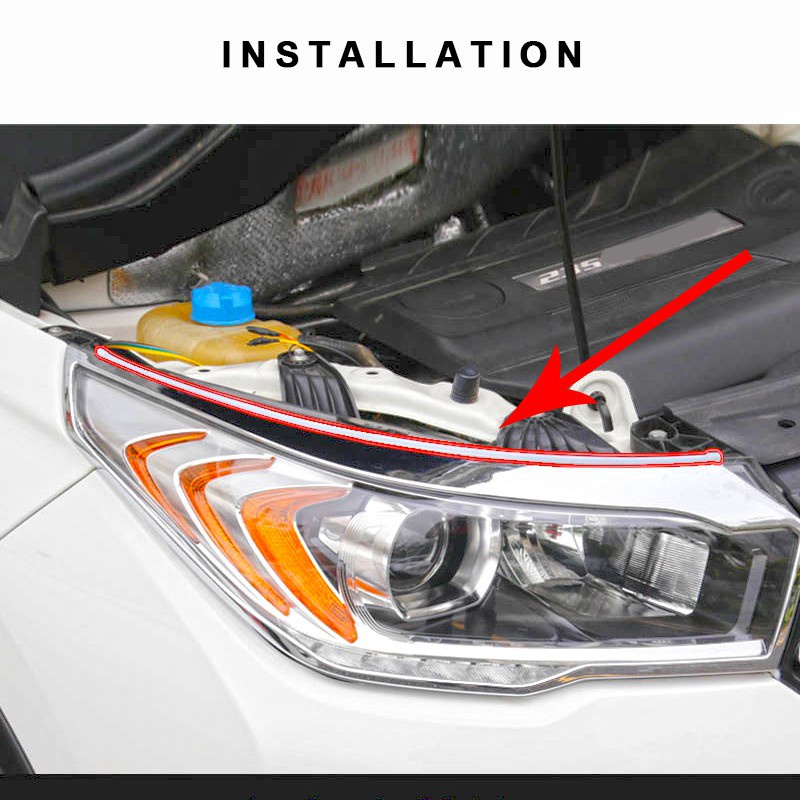 Dây Đèn Led Mí Audi SEAMETAL 12V Chuyên Dụng Cho Xe Hơi / Xe Máy Dải Đèn LED DRL Ánh Sáng Trắng