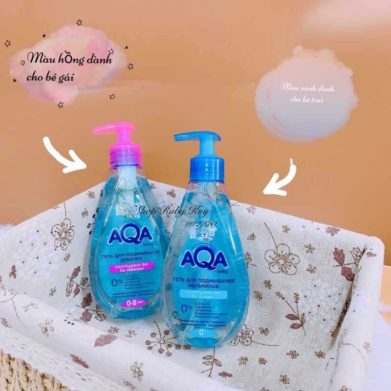 ( Mẫu mơi) Dung dịch bé gái AQA cho bé từ 0 đến 8 tuổi