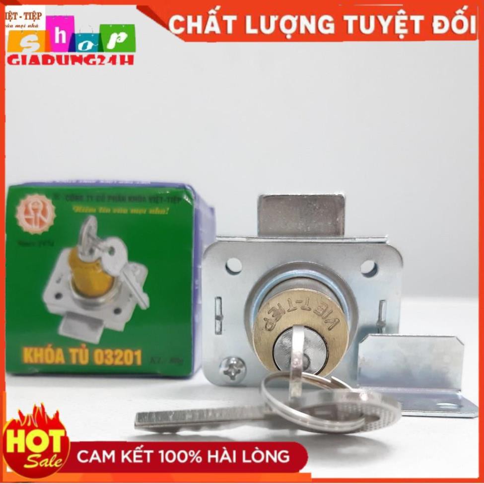 {VIỆT TIỆP CHÍNH HÃNG} Ổ Khóa Tủ Việt Tiệp 03201 Bằng Đồng bảo hành 36 tháng-Giadung24h