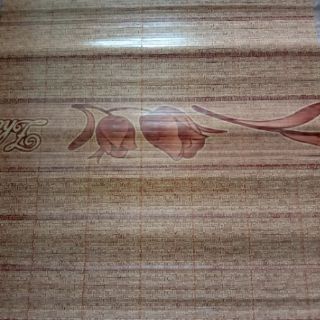 Chiếu trúc tâm vân gỗ đế lụa 1m6__1m8 x 1m9
