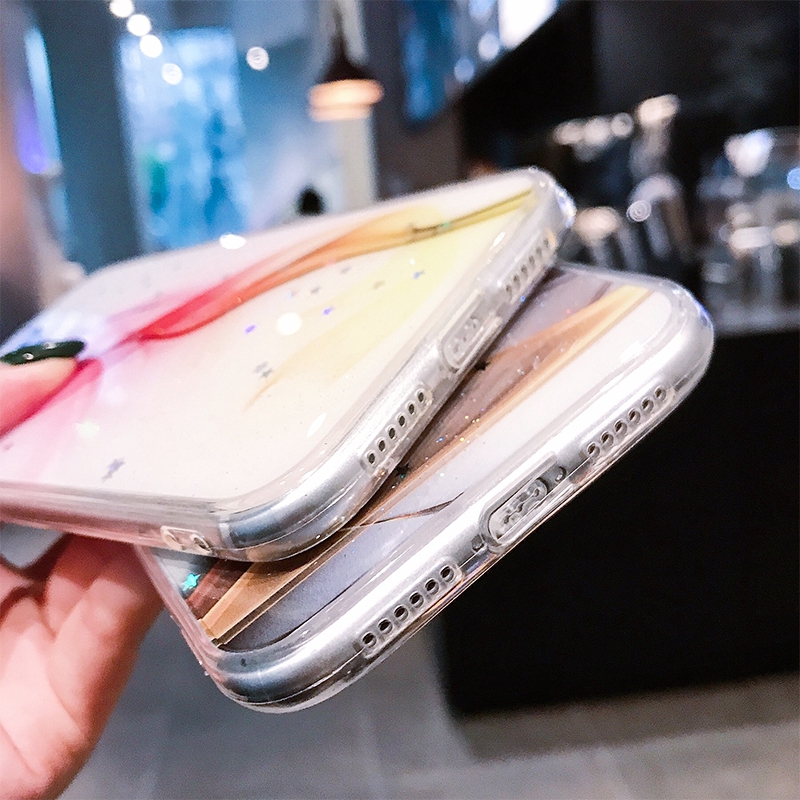 【Ready Stock】 Samsung Galaxy S20 Ultra Plus A71 Colorful Epoxy Shockproof Soft Case Cover 7/16
