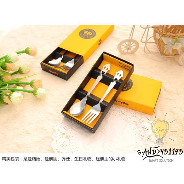 HỘP MUỖNG + NĨA INOX CHO BÉ