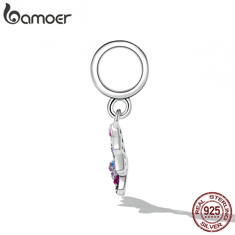 Mặt trang sức BAMOER bạc 925 hình bướm dành cho nữ