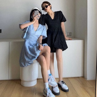 Đầm Công Chúa Tay Phồng Kiểu Pháp Thời Trang Mùa Hè Dễ Thương Cho Nữ