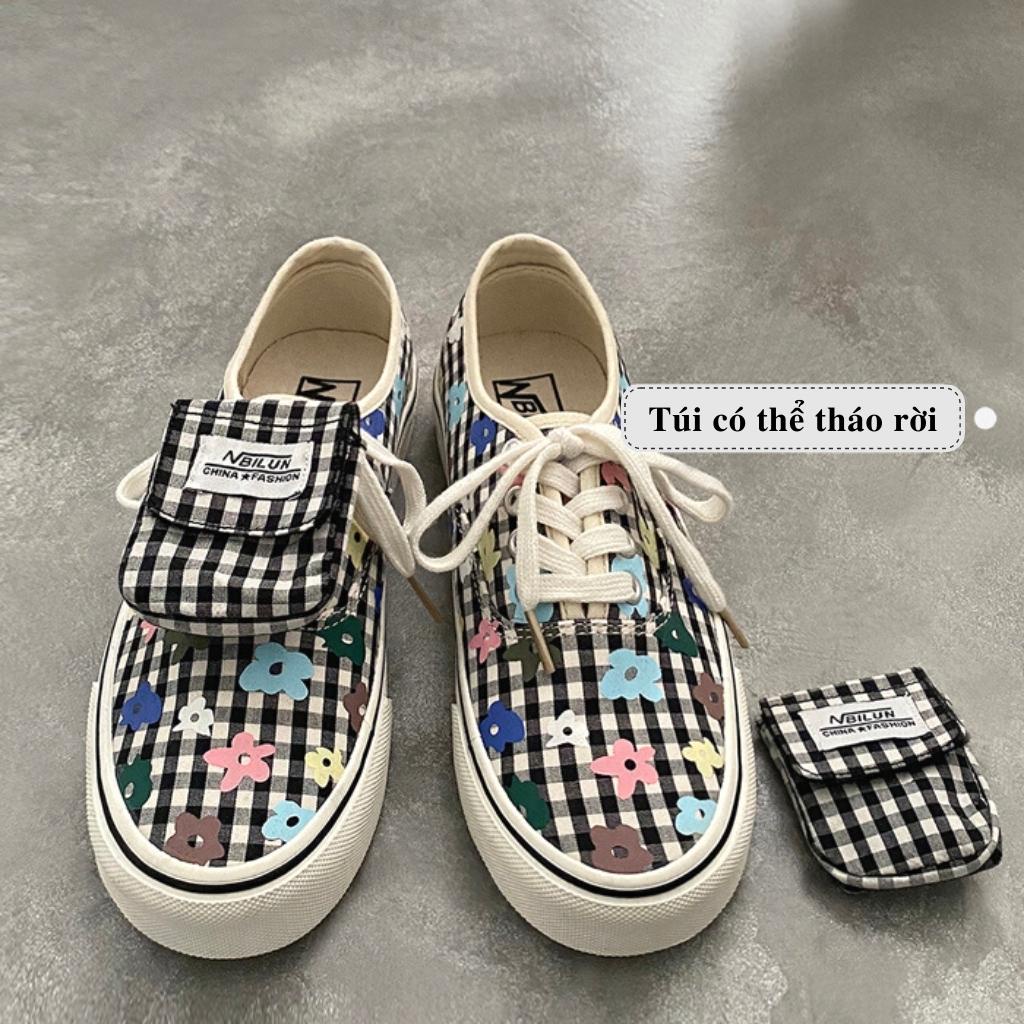 Giày vải canvas túi hộp có thể tháo rời BILUN phong cách ulzzang Kichi Shoes - mã 1188
