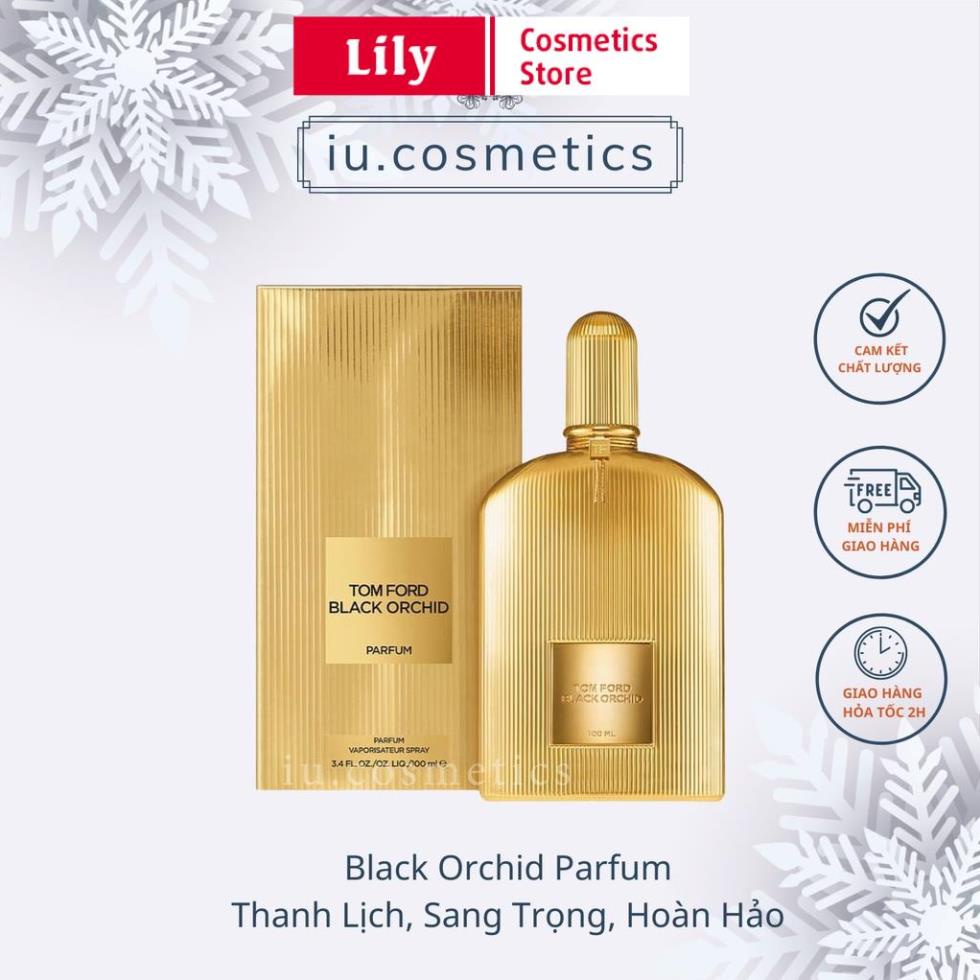 Nước hoa unisex Black Orchid Parfum vàng EDP 100ml - dầu thơm nam nữ mạnh mẽ cuốn hút gợi cảm -   Lily Cosmetics