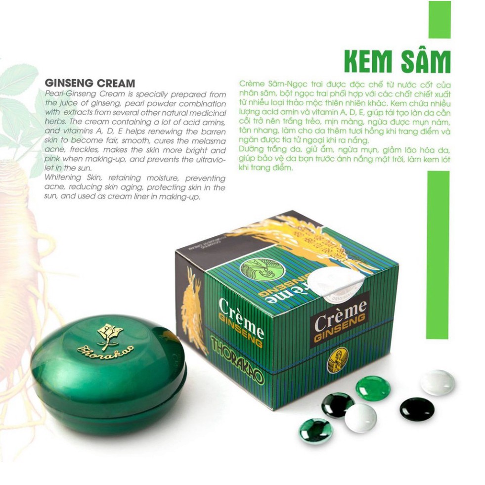 Kem sâm Thorakao 7g – Hỗ trợ giúp da sáng mịn