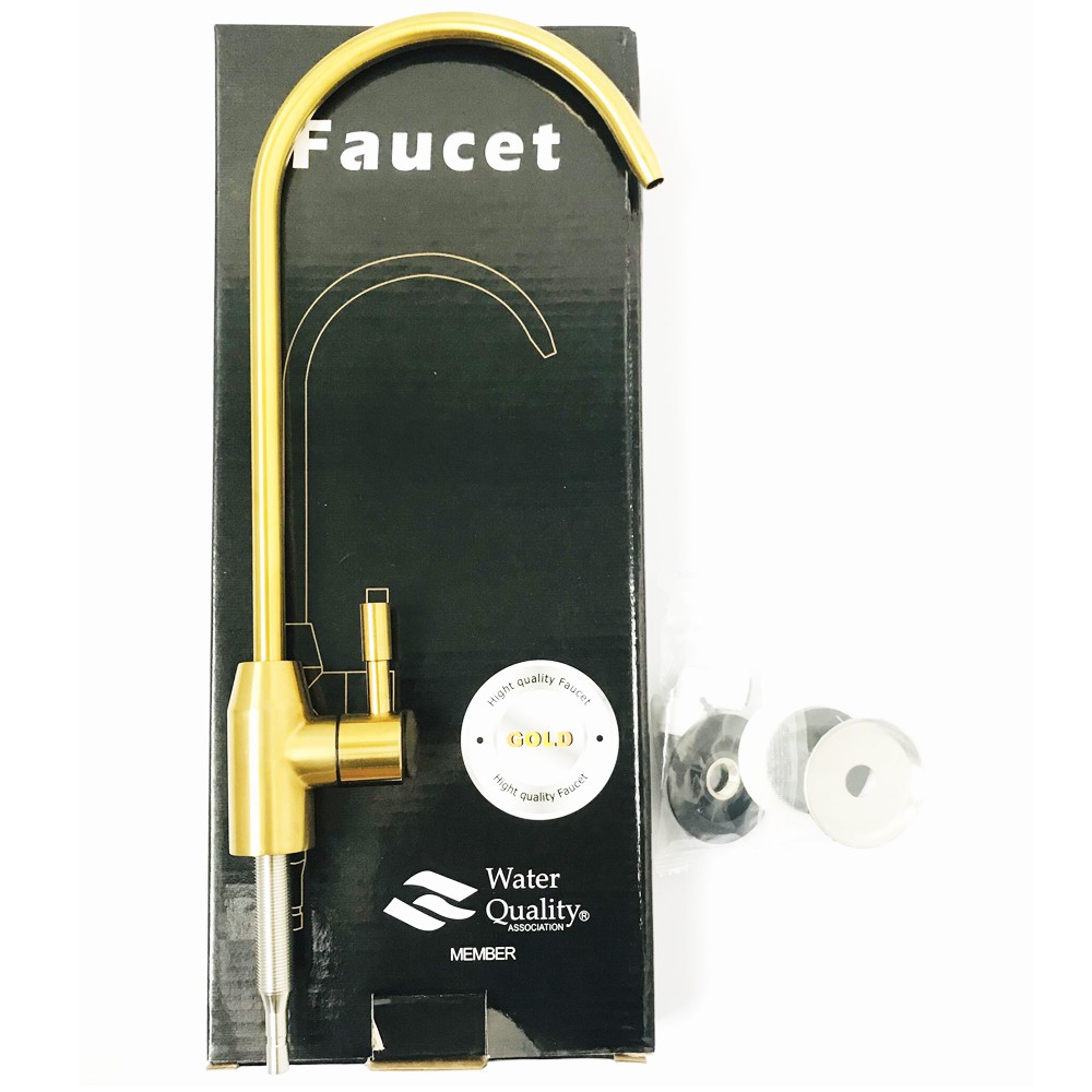 Vòi nước inox 304 được mạ vàng Cao cấp cho máy lọc nước