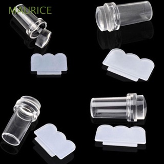 [Hàng mới về] Dụng cụ in trang trí móng tạo hình hoa nhiều màu bằng silicon trong suốt