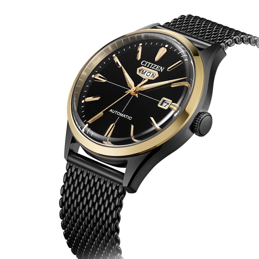 Đồng Hồ Citizen C7 Unisex Dây Thép Không Gỉ NH8396-82E - Mặt Đen
