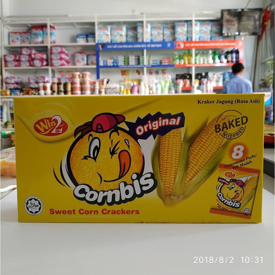 Bánh bắp mặn Cornbis 144g (8 gói)