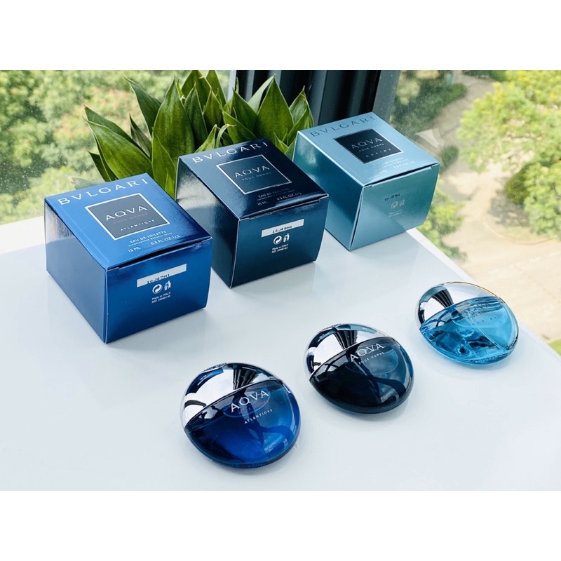 Set Nước hoa Nam BVLGARI AQVA 15ml (3*15ml) - 3 mùi HOT nhất của dòng BVL AQVA chỉ trong 1 set