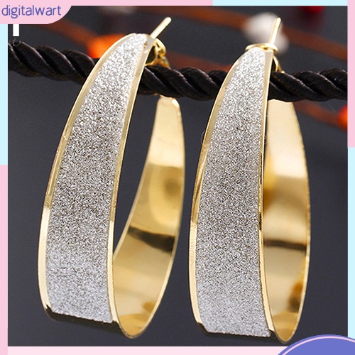 Cặp khuyên tai thiết kế dạng tròn đơn giản sang trọng tinh tế dành cho nữ