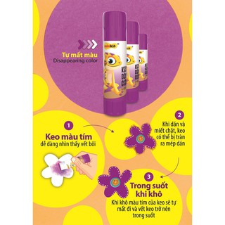 [HOT] KEO KHÔ TÍM G-C008 (Vỉ 1 thỏi) Cam kết hàng chính hãng, đúng như mô tả.