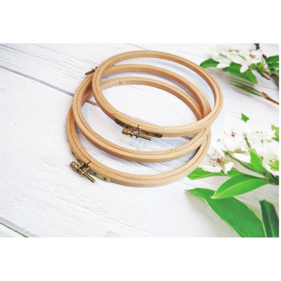 Khung thêu gỗ CHÍNH HÃNG Cherish đường kính 10cm-20cm-28cm