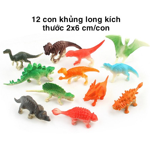 Đồ Chơi Mô Hình 20 Con Khủng Long Loại Đẹp Cho Bé