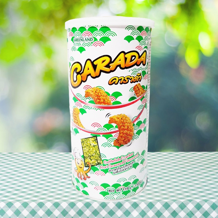 Snack mực vị rong biển Carada Thái Lan hũ 110g