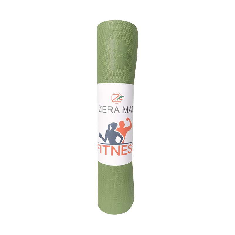 Thảm tập yoga fitness zera tpe 2 lớp 8mm Sportslink