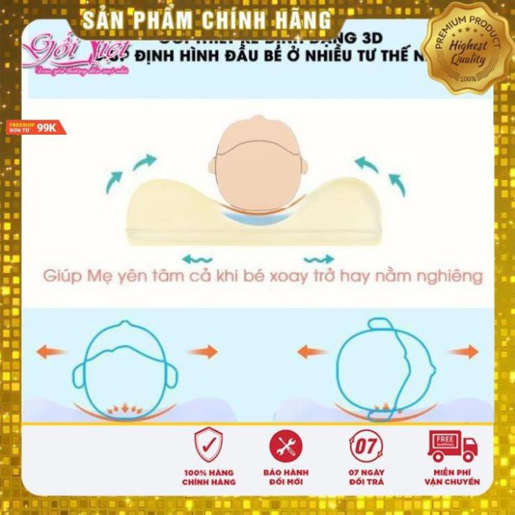 Siêu Trợ Giá  Combo 2 Gối cao su Babymoov Chính hãng chống bẹp đầu cho bé【SIÊU TRỢ GIÁ】BH 12 tháng 1 đổi 1. Gối cao cấp