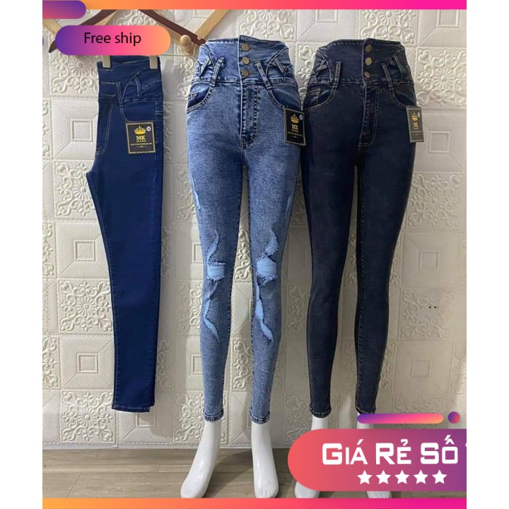 [FREE SHIP] QUẦN JEAN (BÒ)  LƯNG KIỂU SIÊU CAO_27 ĐẾN 31 (60 KG )CÓ SIZE