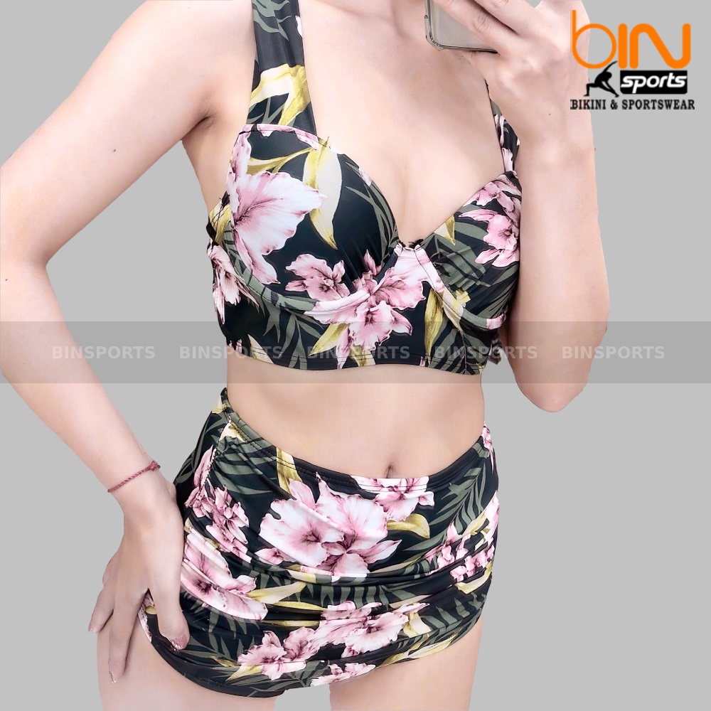 Bikini Nữ Hai Mảnh Cạp Cao Nhiều Màu Bin Sports BHV111